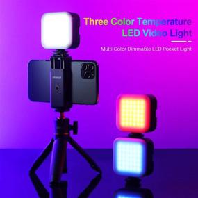 img 3 attached to Ulanzi LED Video Light Kit - U-Bright Camera Light for Portable Photography Lighting with 6 Color Filters, High CRI95+ 2700K-6500K Bicolor Dimmable, 3000mAh Rechargeable Battery