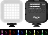набор светодиодного видеосвета ulanzi - камерный свет u-bright для портативной фотосъемки с 6 цветными фильтрами, высоким cri95+ 2700k-6500k двухцветным диммером, аккумулятором на 3000 мач, подзаряжаемым. логотип