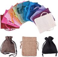 🎁 pandahall 15 color burlap drawstring bags - stylish gift, storage, and jewelry pouches for wedding, party, christmas & diy crafts logo