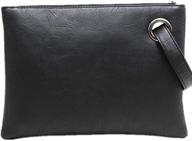 👜 stylish vegan envelope clutch bag: pu leather handbag perfect for beach holiday and beyond logo