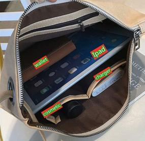img 1 attached to 👜 Стильная сумка-клатч веганского стиля: сумка из искусственной кожи, идеальная для пляжного отдыха и не только.