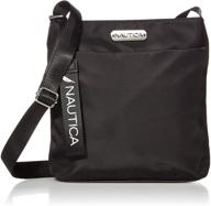 👜 nautica diver nylon small women's crossbody bag: stylish purse with adjustable shoulder strap logo