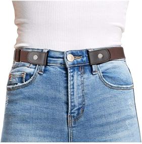 img 4 attached to 👖 WHIPPY Buckle-Free Elastic Belt for Women and Men - Hassle-Free, Bulge-Free, and Invisible Belts