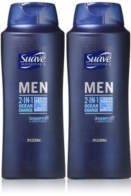 img 2 attached to 🧴 Suave Professionals Men's 2-in-1 Ocean Charge Shampoo and Conditioner, 28 Oz (Pack of 2)