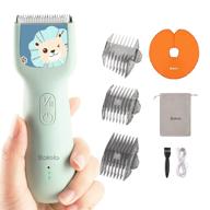 🦁 revolutionary bololo baby hair clippers: quiet, cordless & waterproof trimmer for kids with autism - abs ceramic blade, haircut kit for people of all ages, blue lion design logo