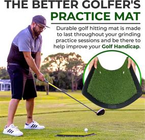 img 3 attached to 🏌️ Golfling Golf Hitting Mat: The Ultimate Comprehensive Golf Practice Mat for Any Backyard or Indoor Training