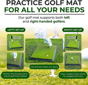 img 2 attached to 🏌️ Golfling Golf Hitting Mat: The Ultimate Comprehensive Golf Practice Mat for Any Backyard or Indoor Training