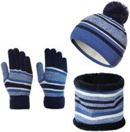 🧣 azarxis winter knitted toddler beanies - boys' accessory hats for cold weather logo