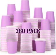 💜 360 pack of purple mouthwash cups: disposable paper cups for bathroom, party, picnic, bbq, travel, and events logo