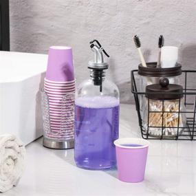 img 1 attached to 💜 360 Pack of Purple Mouthwash Cups: Disposable Paper Cups for Bathroom, Party, Picnic, BBQ, Travel, and Events