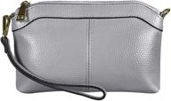 diter leather wristlet crossbody purse in khaki: women's handbags, wallets and wristlets collection logo
