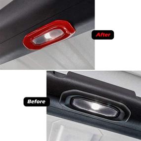 img 2 attached to Bonbo Car Front Middle Rear Reading Light Panel Cover Trim Interior Accessories For 2018