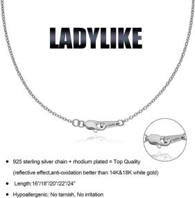 img 1 attached to Elegant and Durable Sterling Silver Chain for Women and Girls – 1mm Italian Box Chain Necklace, 1.25mm Cable Chain, Lobster Claw Clasp – Available in Various Lengths