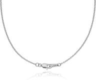 elegant and durable sterling silver chain for women and girls – 1mm italian box chain necklace, 1.25mm cable chain, lobster claw clasp – available in various lengths logo