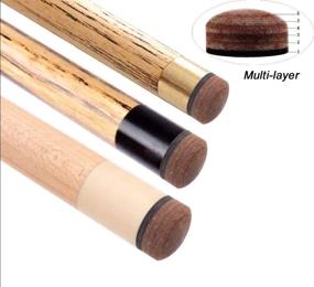 img 1 attached to 🎱 Premium Pool Billiard Cue Tips: 4 PC Set with 10mm, 10.5mm, and 13mm Options for Pool and Snooker Cue"