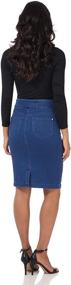 img 1 attached to 👖 Ultimate Comfort and Style: Rekucci Jeans Women's Ease into Comfort Pull-On Stretch Denim Skirt