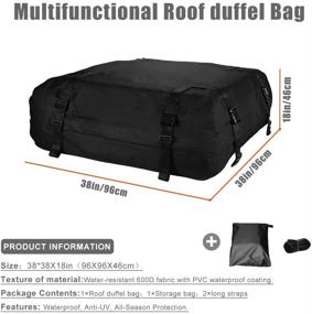 img 3 attached to Aaaspark Rooftop Cargo Carrier Bag Exterior Accessories