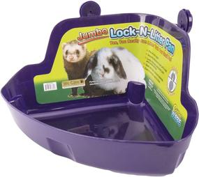 img 3 attached to 🐾 Lock-N-Litter Jumbo Plastic Pan for Small Pets - Colors Vary: Ware Manufacturing's Spacious Solution for Your Fur Baby