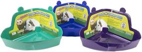 img 1 attached to 🐾 Lock-N-Litter Jumbo Plastic Pan for Small Pets - Colors Vary: Ware Manufacturing's Spacious Solution for Your Fur Baby