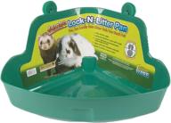 🐾 lock-n-litter jumbo plastic pan for small pets - colors vary: ware manufacturing's spacious solution for your fur baby logo