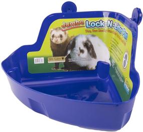 img 2 attached to 🐾 Lock-N-Litter Jumbo Plastic Pan for Small Pets - Colors Vary: Ware Manufacturing's Spacious Solution for Your Fur Baby