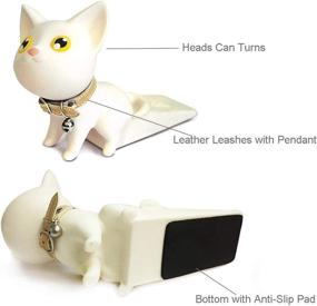 img 2 attached to 🐱 Cute Cat Door Stopper - Non-Slip Non-Scratching Door Wedge for Children - Safety Doorstop for All Floor Surfaces (Black and White)