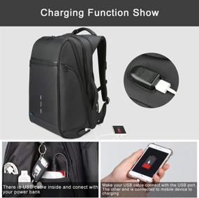 img 1 attached to VGOAL Backpack Charging Traveling Business: Efficient and Tech-Savvy