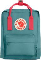 fjallraven kanken daypack frost green logo