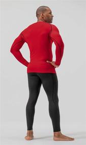 img 2 attached to 🔥 Stay Warm and Compressed with DEVOPS 2 Pack Men's Thermal Long Sleeve Compression Shirts