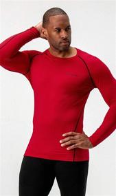 img 3 attached to 🔥 Stay Warm and Compressed with DEVOPS 2 Pack Men's Thermal Long Sleeve Compression Shirts