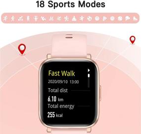 img 3 attached to 📱 ZOSKVEE Smartwatch: Heart Rate Sleep Monitor, Fitness Tracker for Android and iOS Phones, Pedometer Watch with 5ATM Waterproof – Ideal for Men and Women