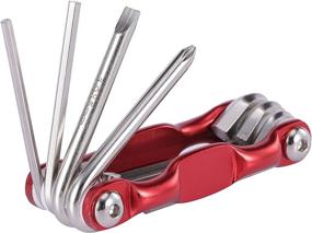 img 3 attached to 🔧 Red AW Fitness T4 Steel 7-in-1 Bicycle Multi-Tool for Maintenance and Repair