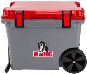 img 4 attached to USA-Made KONG Coolers 50 Quart Cruiser Cooler with Wheels - Durable ROTO Molded Refrigeration Solution