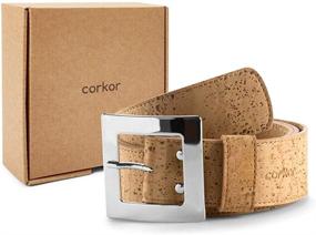 img 2 attached to Corkor Casual Buckle Leather Medium Women's Accessories for Belts