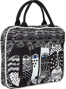 img 1 attached to 👜 Косметические сумки Laurel Burch Indigo Cats для женщин - Сумки и кошельки