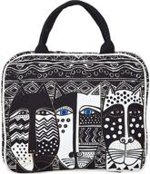 👜 laurel burch indigo cats cosmetic totes for women – handbags and wallets logo