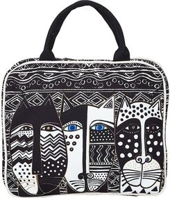 img 4 attached to 👜 Косметические сумки Laurel Burch Indigo Cats для женщин - Сумки и кошельки