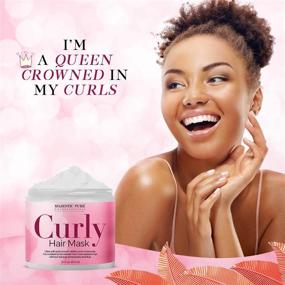 img 2 attached to 🌟 Majestic Pure Curly Hair Mask: Intensive Hair Treatment for Ultra Soft, Smooth, and Frizz-Free Hair. Deep Conditioner for Dry, Damaged, and Chemically Processed Hair - 16 Fl. Oz.