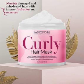 img 3 attached to 🌟 Majestic Pure Curly Hair Mask: Intensive Hair Treatment for Ultra Soft, Smooth, and Frizz-Free Hair. Deep Conditioner for Dry, Damaged, and Chemically Processed Hair - 16 Fl. Oz.