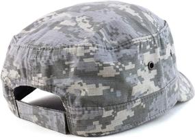 img 1 attached to Stay Ahead of the Fashion Curve with Trendy Apparel Shop's Oversize XXL Flat Top Style Army Cap