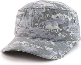 img 3 attached to Stay Ahead of the Fashion Curve with Trendy Apparel Shop's Oversize XXL Flat Top Style Army Cap