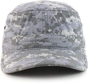 img 2 attached to Stay Ahead of the Fashion Curve with Trendy Apparel Shop's Oversize XXL Flat Top Style Army Cap