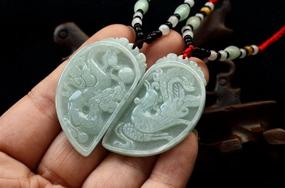 img 1 attached to 💎 Girls' Jewelry: Handcrafted Jadeite Phoenix Pendant Necklace with Natural Charm