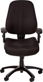 img 3 attached to 🪑 Eurotech Seating 24/7 Swivel Black Chair in Dove Black - Enhance Your Office Ergonomics