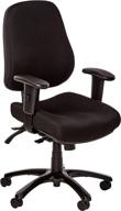 🪑 eurotech seating 24/7 swivel black chair in dove black - enhance your office ergonomics logo