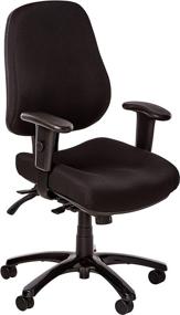 img 4 attached to 🪑 Eurotech Seating 24/7 Swivel Black Chair in Dove Black - Enhance Your Office Ergonomics