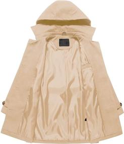 img 2 attached to Chrisuno Womens Jacket Trench Peacoat