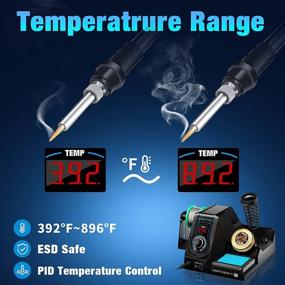 img 3 attached to 🔥 Soldering Station with Adjustable Temperature Range from 392℉ to 896℉