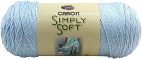 img 1 attached to 🧶 Пряжа Caron Simply Soft 6 унций (9712) Мягкий голубой - Продается отдельно