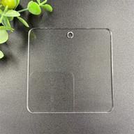 acrylic square keychains jewelry crafts logo